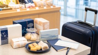 岡山駅でお土産を短時間購入、個包装、冷蔵品、荷物導線で選ぶイメージ